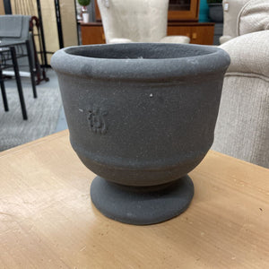 Charcoal Grey Footed Planter