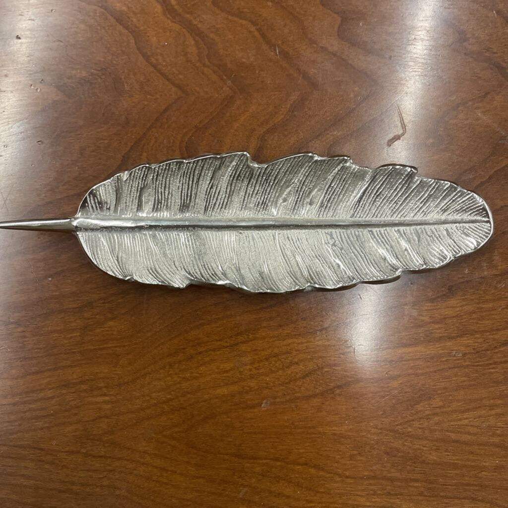 Silver Feather Ring Dish