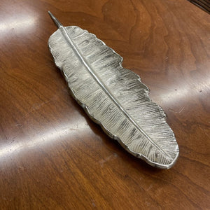 Silver Feather Ring Dish