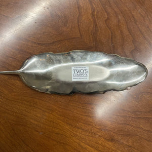 Silver Feather Ring Dish
