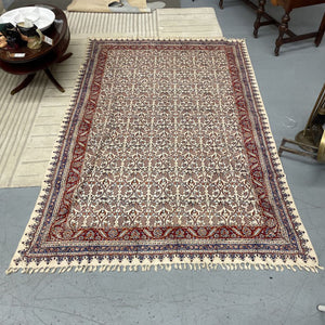 Large Vintage Hand Printed Iranian Throw Blanket