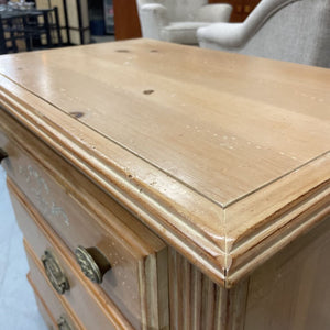 White Oak Washed Bedside Table w Drawers
