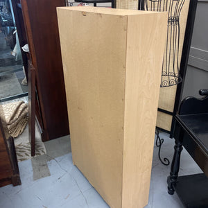 White Maple Vaneer 3 Shelf Bookcase ( Missing 1 Shelf)