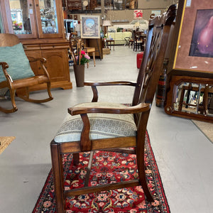Kaufman Mahogany Dining Table & 6 Chairs- Canadian Made w Leaf on Castors