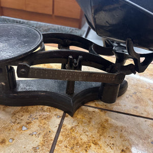 Antique Cast Iron Balance Scale & Weights