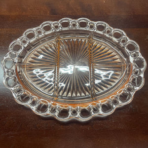 Pink Depression Glass Anchor Hocking Oval 13" Serving Dish
