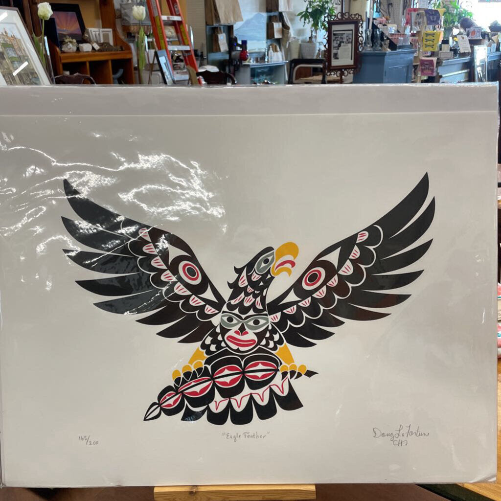 "Eagle Feather" Indigenous Print by Doug LaFortune