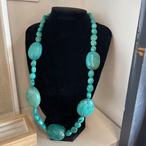 Large Bead Turquoise Necklace