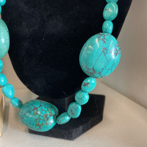 Large Bead Turquoise Necklace