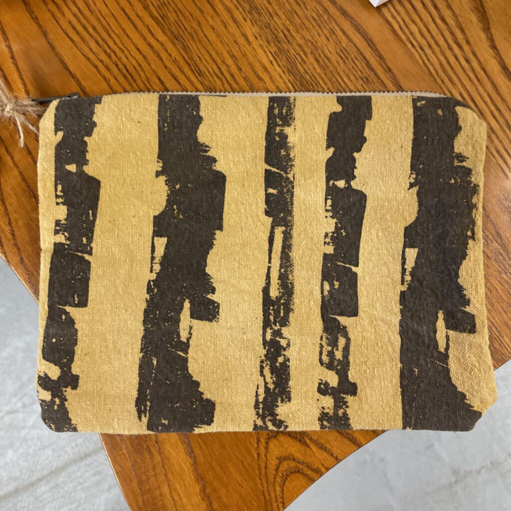 Small Birch Tree Pouch Naturally Dyed with Weld & Iron