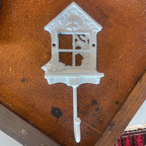 Cast Iron White House Single Hook