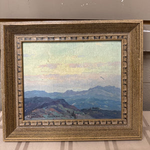 'Tehachipi Range, Calif - Acrylic on Board - Wood Frame - J.W Smith