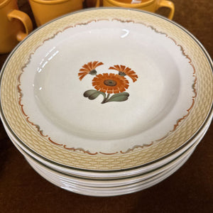 Vintage Royal Copenhagen Morgenfrue Zinnia Salad Plate - SET OF 12