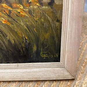 'Swamp Fire' Signed Original Oil - Peter Van Gils (Holland)