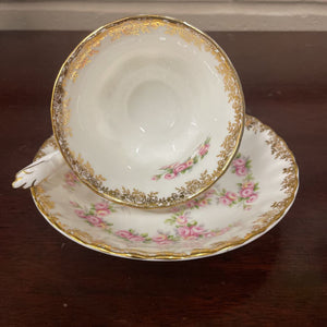 Royal Albert Dimity Rose Teacup & Saucer