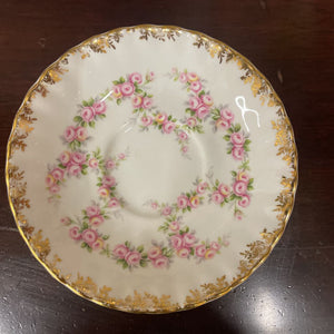 Royal Albert Dimity Rose Teacup & Saucer