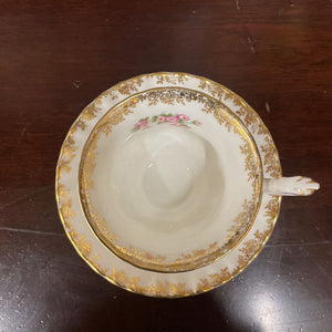 Royal Albert Dimity Rose Teacup & Saucer