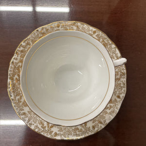 Colclough Golden Lace Floral Bone China Teacup & Saucer