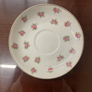 Royal Grafton White Floral Rose Bone China Teacup & Saucer