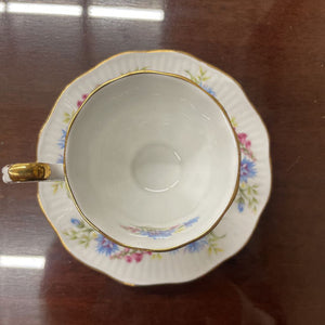 Queen Rosina's Wild Flowers Fine bone China Teacup & Saucer
