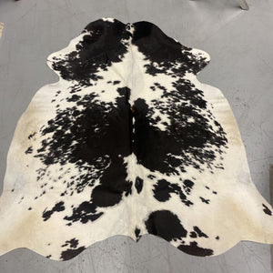 White & Black Stippling Cowhide "Argentina"