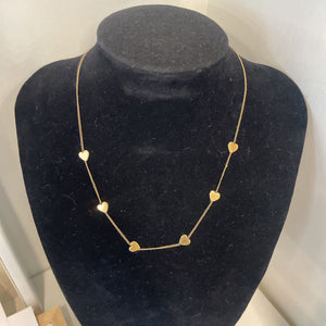 The Atara Heart Necklace-Miriams Gems -Gold Plated Sterling Silver