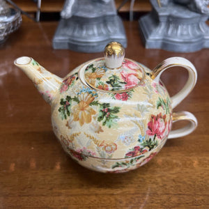 Skye McGhie Wild Rose "Tea For One" Stackable Teapot