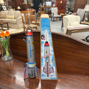 MS-378 Tin Sky Express Rocket Spaceship In Original Box