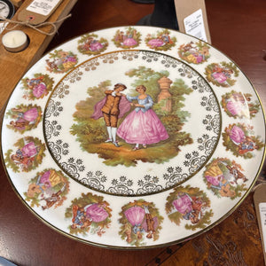 "Fragonard Love Story" Vintage Plate- Gloria Fine Porcelain, Bavaria