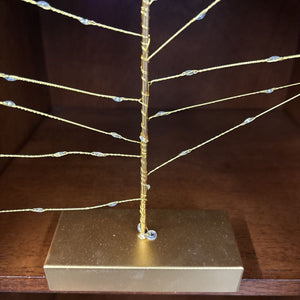 Festive Lit Up Tree - Gold (3 x AA)