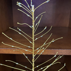 Festive Lit Up Tree - Gold (3 x AA)
