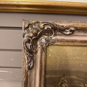 'Winter Landscape' Signed Original by Elsperman - Antique Gold Ornate Frame