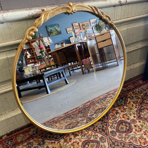 Round Gold Decorative Mirror