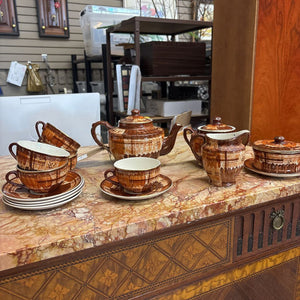 MCM Brown Tea Set