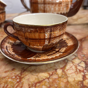 MCM Brown Tea Set