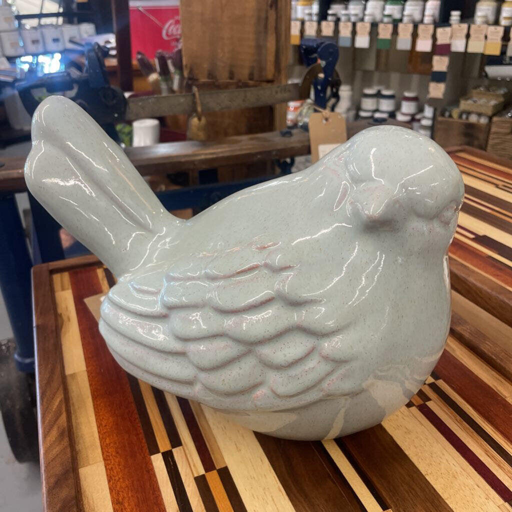 Light Blue Ceramic Bird