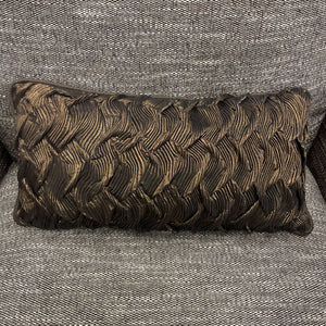 Decorative Bronzed Fabric Pillow