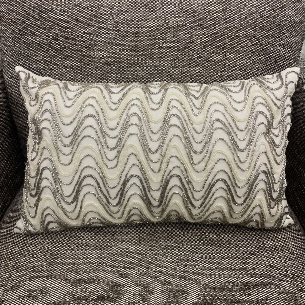 Decorative Beaded Accent Pillow