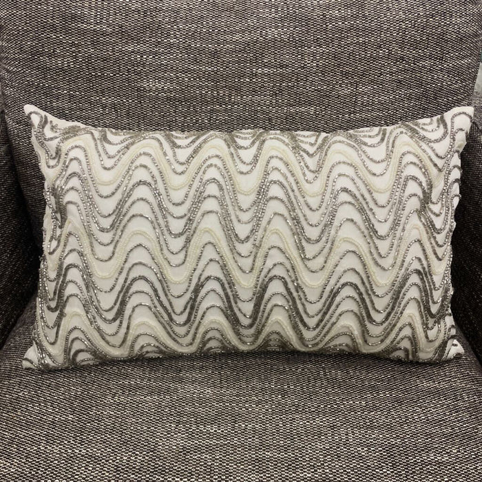 Decorative Beaded Accent Pillow