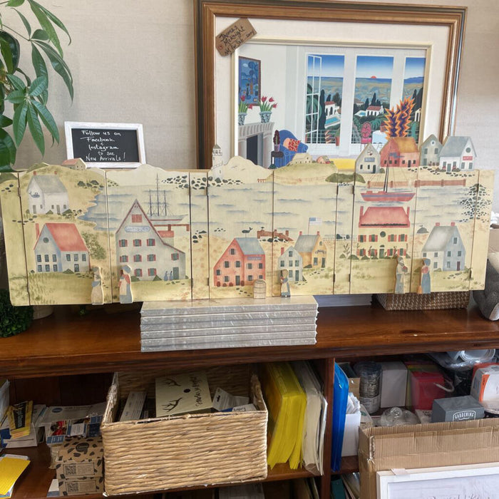 Cape Cod Folk Art Wall Cabinet