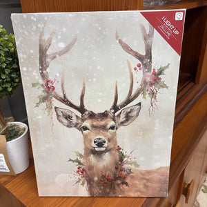 LED Canvas Wall Art - Deer - HL3001AM