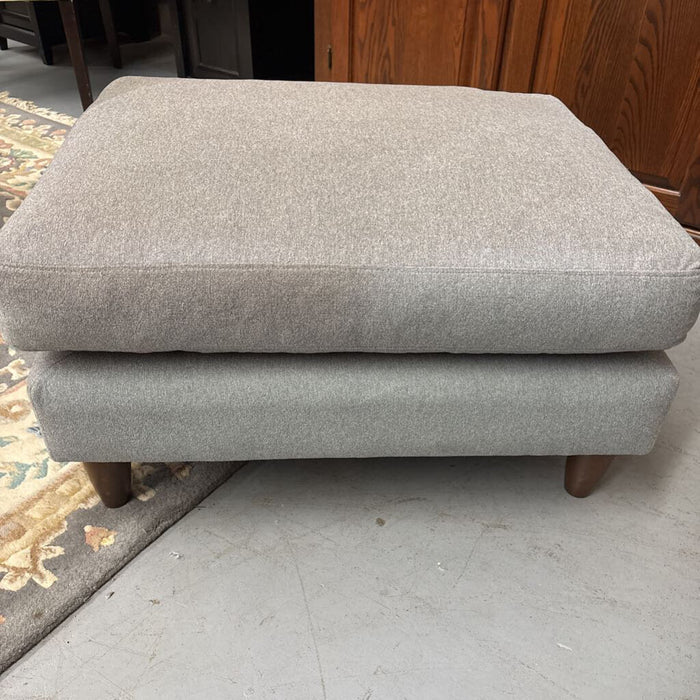 Grey Fabric Ottoman