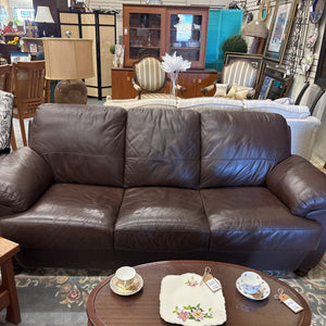 Brown Leather Sofa