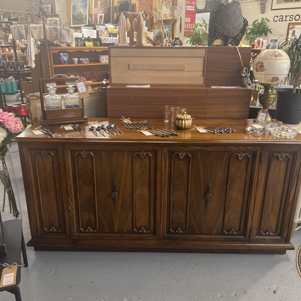 Walnut Sideboard w Carved Front