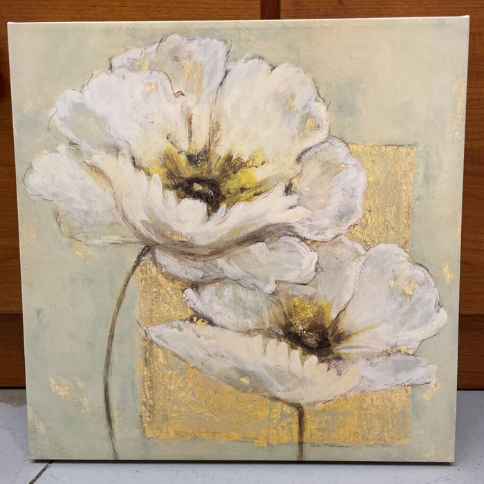 White Poppy Canvas Print