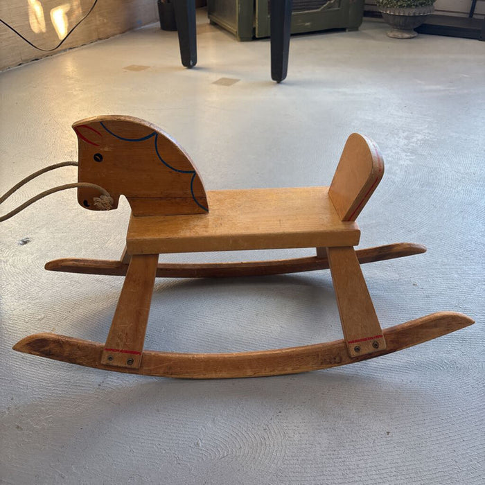 Primitive Antique Wooden Rocking Horse