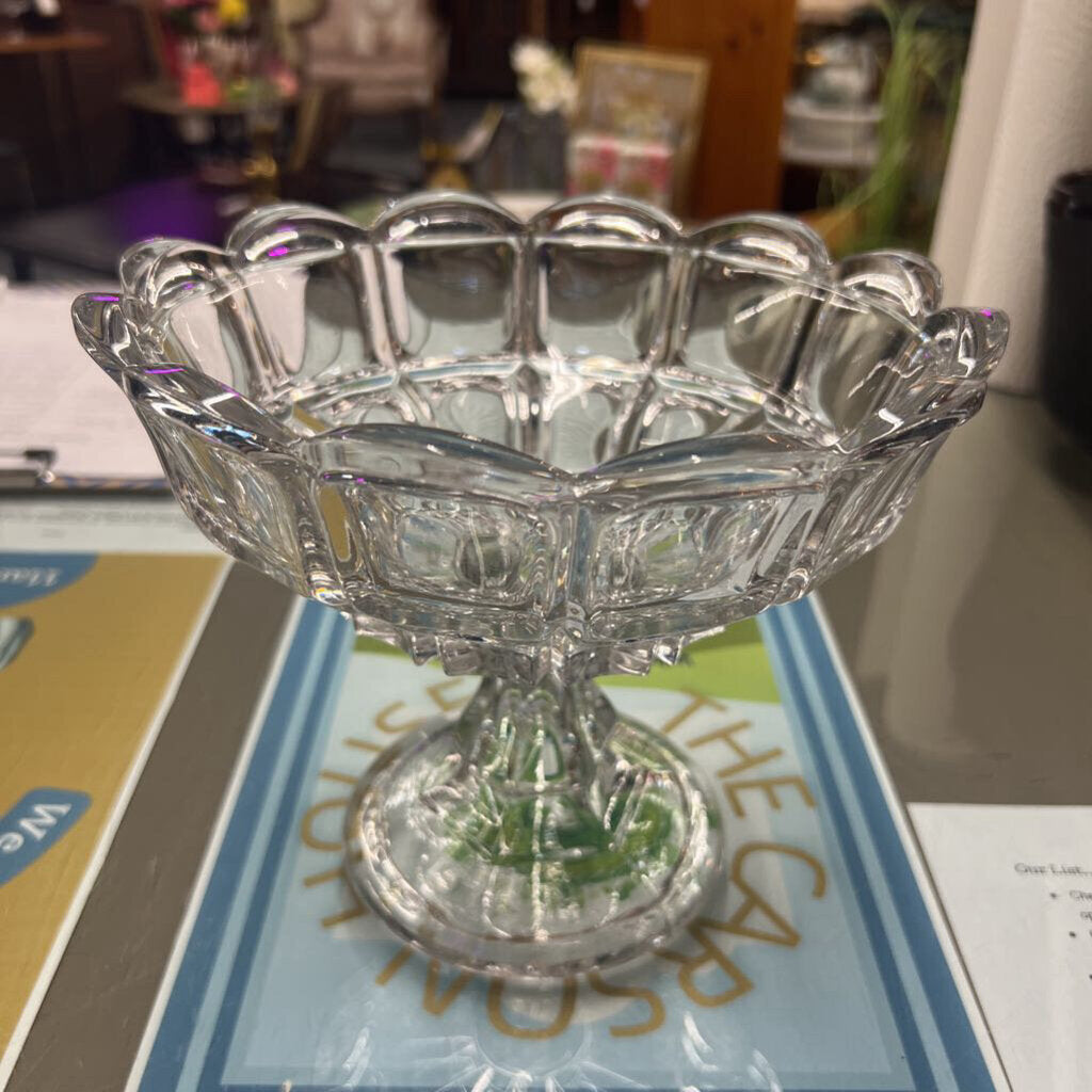Glass Pedestal Fruit Bowl