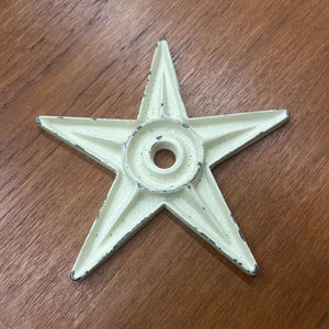 Antique White Cast Iron Star Anchor Plate