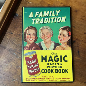 Framed Plak-The Magic of Baking Powder Cook Book Vintage