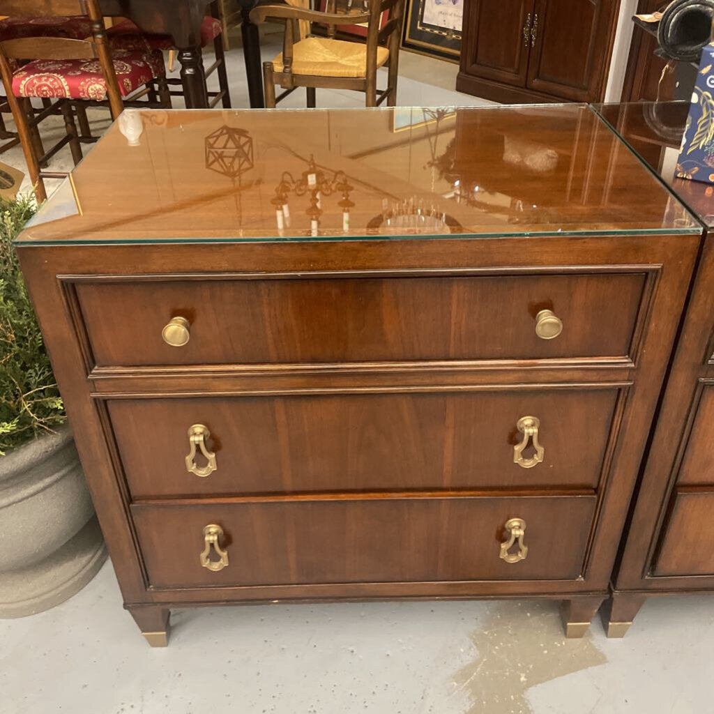 Lexington Mahogany Large Side Table, 3 Drawer